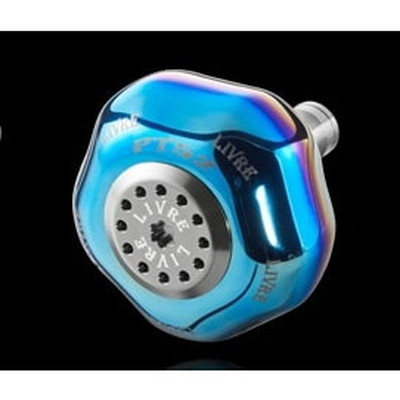 メガテック(LIVRE) ノブ単体(PT52 ダイワL用) 1個 (ファイヤー+チタンC)