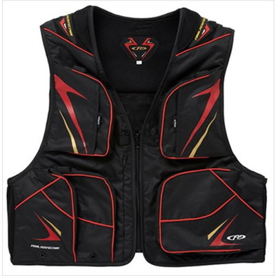 エクセル フィッシングベスト 鮎ベスト ブラック×レッド LL