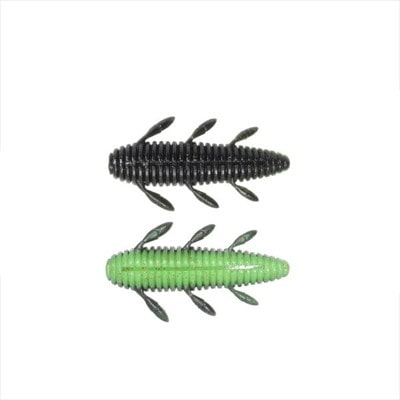 一誠 イッセイ ワーム 沈み蟲 2.2インチ #79 ブラック/チャート