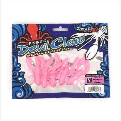 ワンナック 仕掛け デビルクロー ライトワーム パールピンク
