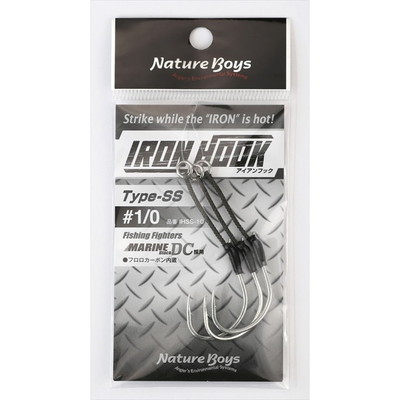 ビッグオーシャン IHSS-10 IRONHOOK(アイアンフック) SSシングル 1/0 アシストフック