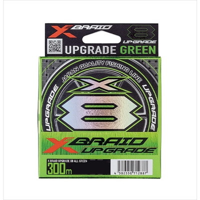 XBRAID エックスブレイド リーダー PEライン アップグレードX8 モノグリーン 300m 1.5号 30lb