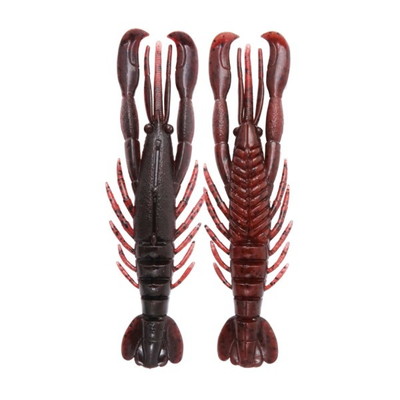 ボトムアップ ワーム ハリーシュリンプ 3.0インチ T225 レッドクロー