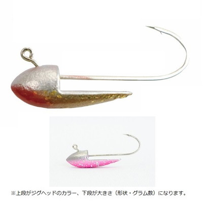 34(サーティーフォー) グリッターヘッド 3.0g レッドゴールド ジグヘッド