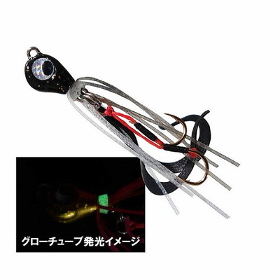 ルーディーズ　魚子ラバ　１．０ｇ　黒金ラメ メタルジグ