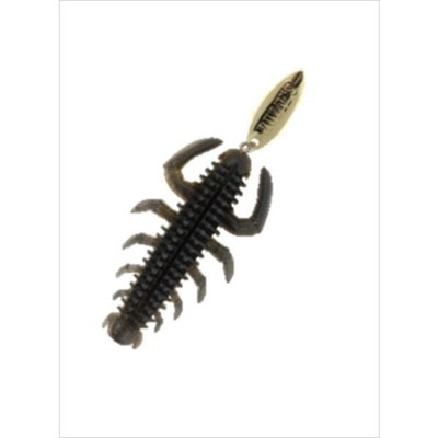 ルーディーズ ワーム ハタ喰い・蟲 2インチ クロキン