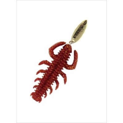 ルーディーズ ワーム ハタ喰い・蟲 2.8インチ アカキン