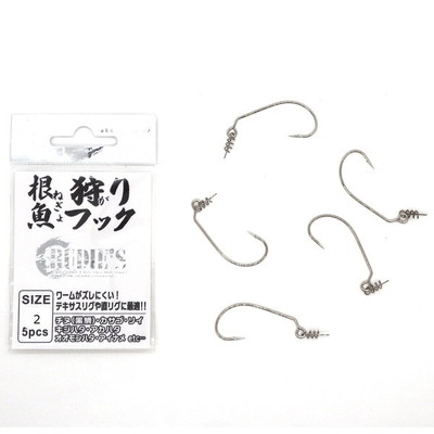 ルーディーズ ワームフック 根魚狩りフック #2