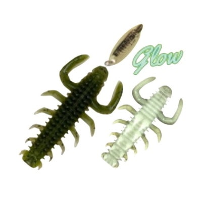 ルーディーズ ワーム ハタ喰い.蟲 2.0インチ イソガニグロー