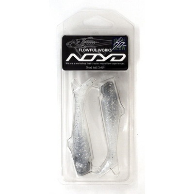 フローフルワークス ワーム ノイド予備ワーム3.4インチ グローシルバー