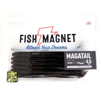 フィッシュマグネット ワーム マガテール4.5インチ #02 グリパンブルーフレーク