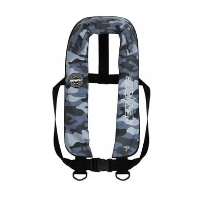 シーウルフ ライフジャケット SW-J-F03 肩掛けライフジャケット グレーカモ フリー ※交換用ボンベキット別売