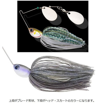 ノリーズ スピナーベイト ノリーズ ウインドレンジ 5/8oz 767 ダークスモークプロブルー(GM/GM)