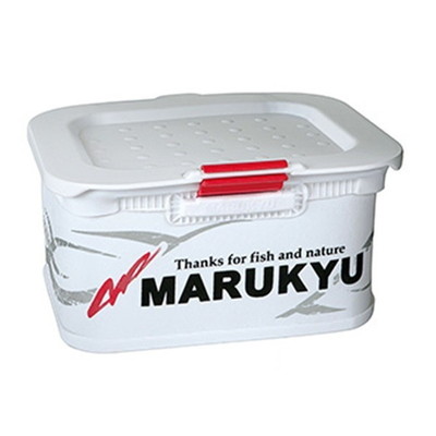 マルキュー 餌箱 フィッシングギア パワーエサバケット15TRIV ホワイト