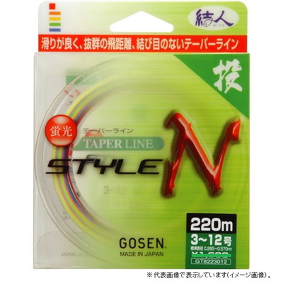 ゴーセン テーパーラインスタイルN 170M 2.5-12号 ライン