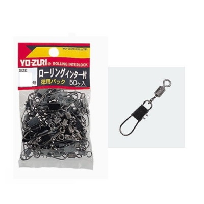 DUEL デュエル サルカン ローリングインター徳用 黒 2/0 サルカン