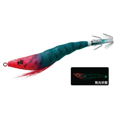 デュエル スッテ イージースリム 布巻 80mm 夜光レッドグリーン