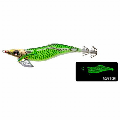 デュエル(DUEL) アオリーQ フィンエース 3.5号 夜光グリーンボイル