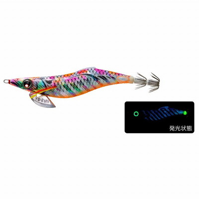 デュエル(DUEL) アオリーQ フィンエース 3.5号 ブルー夜光マーブルマーブル