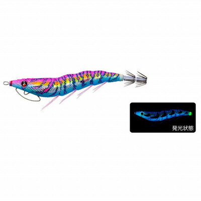 デュエル(DUEL) EZ-Q キャスト 喰ワセ 3.5号 ブルー夜光マーブルピンク エギ