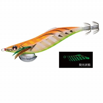 デュエル(DUEL) アオリーQ ロングキャスト 3.5号 ZLOG ゼブラ夜行オレンジ