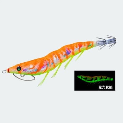 デュエル ＤＵＥＬ　イージーQキャスト 喰わせラトル 3.5号 LMOG 夜光マーブルオレンジ エギ