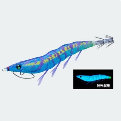 デュエル ＤＵＥＬ　イージーQキャスト 喰わせラトル 3.5号 SBBB スーパーブルー夜光ブルーボイル エギ