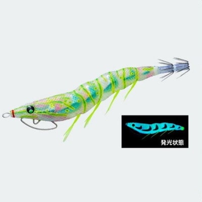 デュエル ＤＵＥＬ　イージーQキャスト 喰わせラトル 3.5号 SBIE スーパーブルー夜光イソスジエビ エギ
