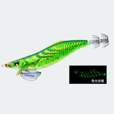 デュエル ＤＵＥＬ　アオリーQ ロングキャスト(LC) スロー 3.5号 LMBI 夜光グリーンボイル