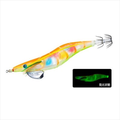 デュエル ヨーズリ エギ アオリーQ 3D 3.5号 05 LMOG 夜光マーブルオレンジ(濁リ潮マスター)