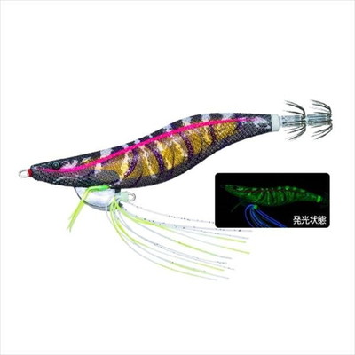 デュエル エギ Ebi Q 3.0号 01 LBL 夜な夜なタイガー