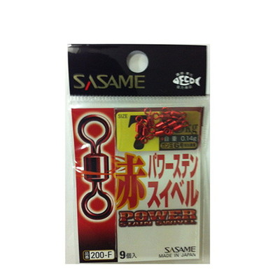 ササメ 200-F 赤パワーステンスイベル 7号 サルカン