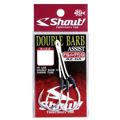 シャウト! ダブルバーブアシスト BOUBLE BARB ASSIST 42-DA 1/0 アシストフック