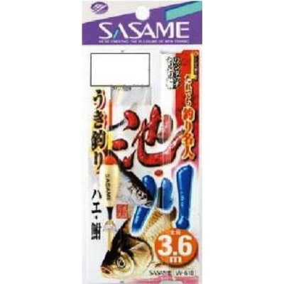 ササメ W-610 池・川ウキ釣リ 3.6m 3-0.4 仕掛け