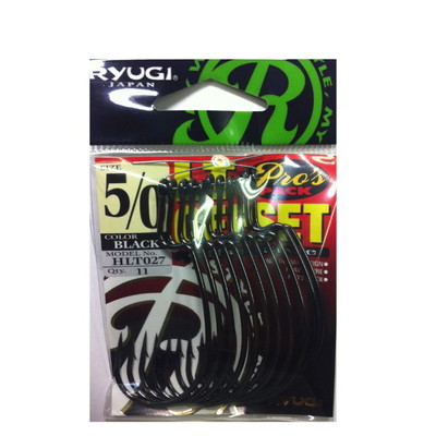 リューギ HLT027 LTオフセット(BK) 5/0 ワームフック