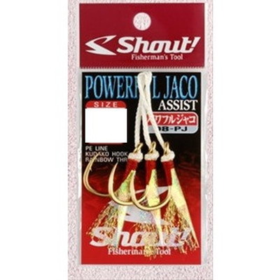 シャウト! パワフルジャコ 1/0~2/0 POWERFUL JACO 08-PJ 1/0 アシストフック