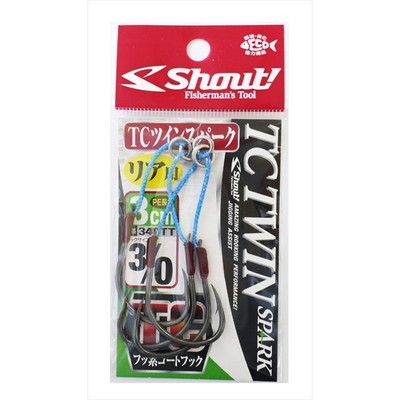 シャウト! TCツインスパーク 3cm 3/0 アシストフック