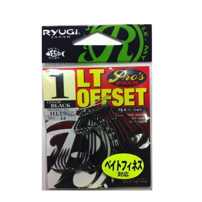 リューギ HLT027 LTオフセット(BK) 1 ワームフック