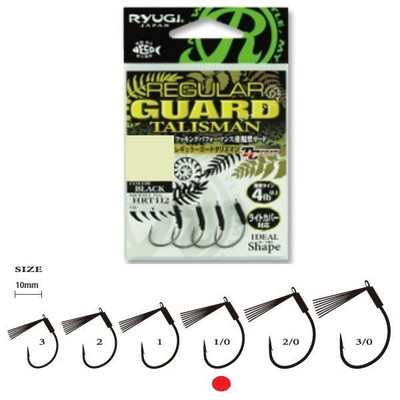 リューギ HRT112 レギュラーガードタリズマン #1/0 ワームフック