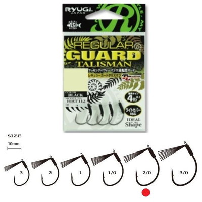 リューギ HRT112 レギュラーガードタリズマン #2/0 ワームフック