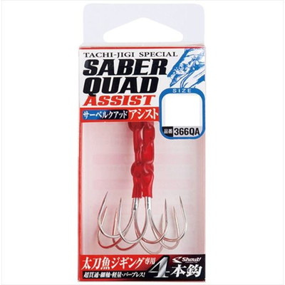 シャウト アシストフック 366QA サーベルクアッドアシスト LL 2本入リ