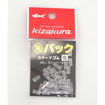 キザクラ ウキ止め 得パック カラーVゴム クリヤー S