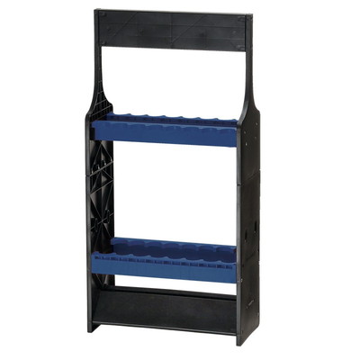 OGK カラーロッドスタンド(16本用) ブラック/コロネットブルー ロッドホルダー