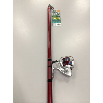 アイビック Go!Go!投ゲツリセット 360 レッド 投げ釣りセット