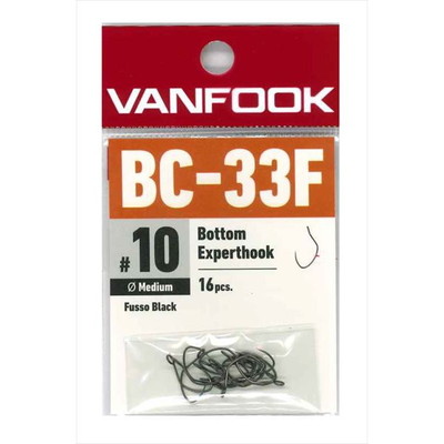 ヴァンフック シングルフック BC-33F ボトムエキスパート フッソブラック #10