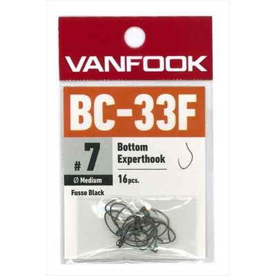 ヴァンフック シングルフック BC-33F ボトムエキスパート フッソブラック #7