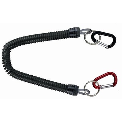 グローリーフィッシュ SP-001 スパイラル&カラビナ L ブラック