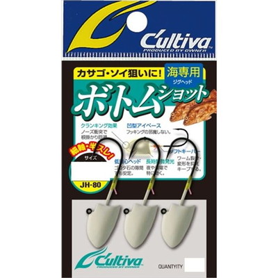 オーナー・カルティバ ジグヘッド JH-80 ボトムショット 12g-#2