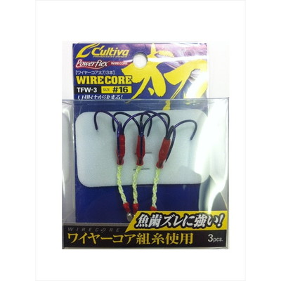 オーナー カルティバ TFW-3 ワイヤーコア太刀3本 16 ルアーフック