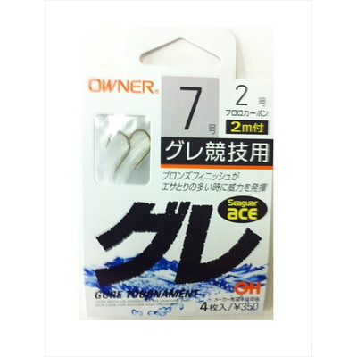 オーナー 糸付 40426 2mグレ競技用 7-2 針